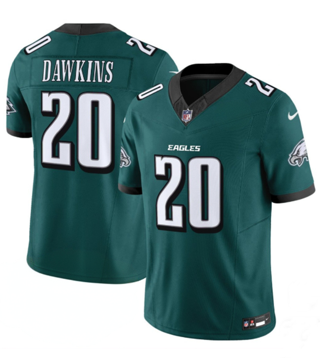 Men's Green Philadelphia Eagles #20 Brian Dawkins 2024 New F.U.S.E. Vapor Untouchable Limited Stitched Football Jersey